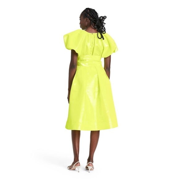 Christopher John Rogers Puff Sleeve Volume Dress - Picture 6 of 12